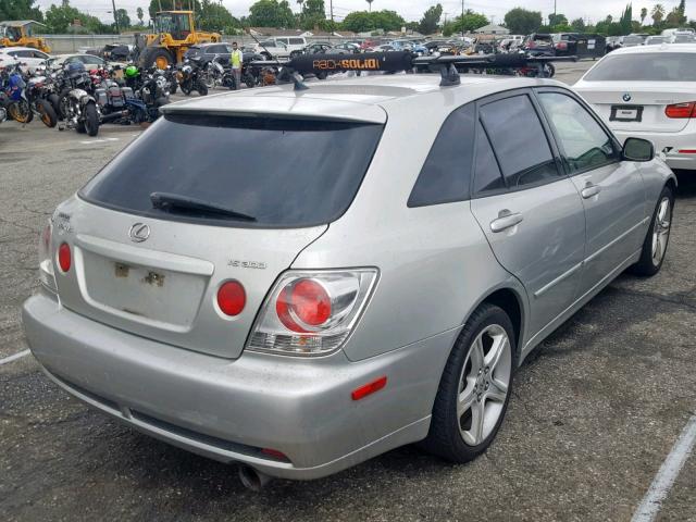 JTHED192330072026 - 2003 LEXUS IS 300 SPO SILVER photo 4