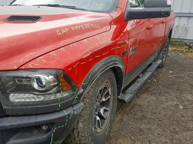 1C6RR7YTXHS704945 - 2017 RAM 1500 REBEL RED photo 9