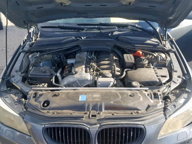 WBANE53507CW61545 - 2007 BMW 525 I GRAY photo 7