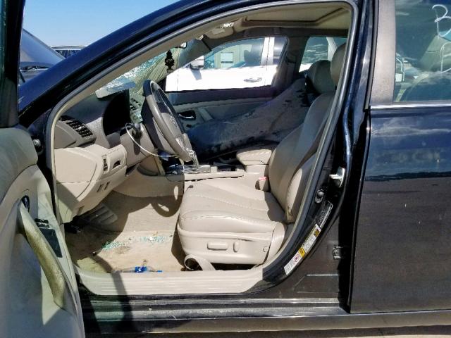 4T1BB46K59U107758 - 2009 TOYOTA CAMRY HYBR BLACK photo 5