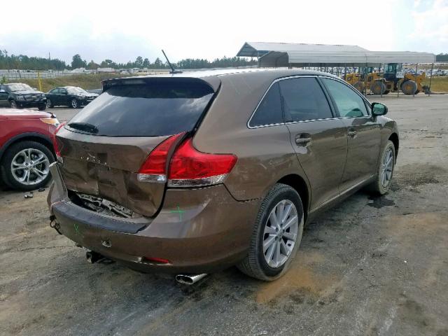 4T3ZE11A29U010589 - 2009 TOYOTA VENZA BROWN photo 4