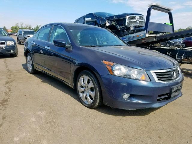 5KBCP3F83AB017726 - 2010 HONDA ACCORD EXL BLUE photo 1