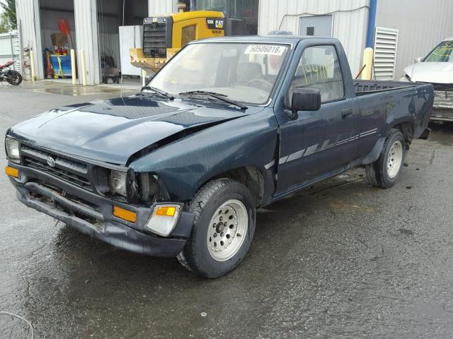 4TARN81A2RZ267112 - 1994 TOYOTA PICKUP 1/2 GREEN photo 2