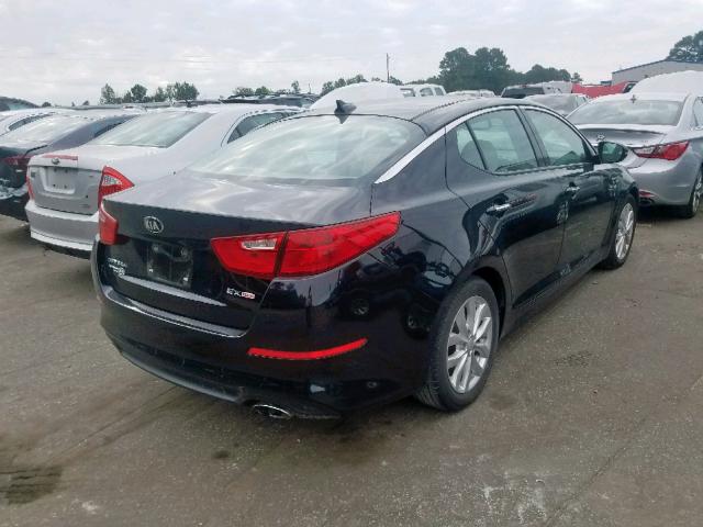 5XXGN4A76EG282797 - 2014 KIA OPTIMA EX BLACK photo 4