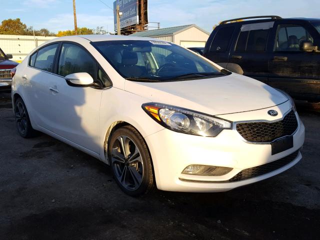 KNAFX4A83F5373169 - 2015 KIA FORTE EX WHITE photo 1