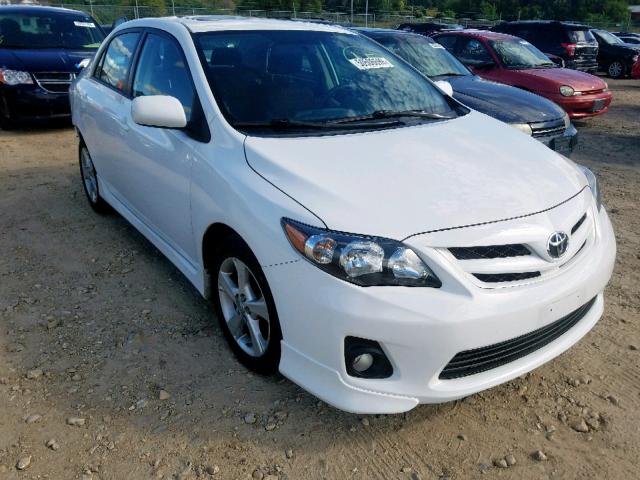 2T1BU4EE4BC740104 - 2011 TOYOTA COROLLA BA WHITE photo 1