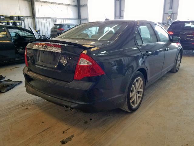 3FAHP0JA8AR394439 - 2010 FORD FUSION SEL BLACK photo 4