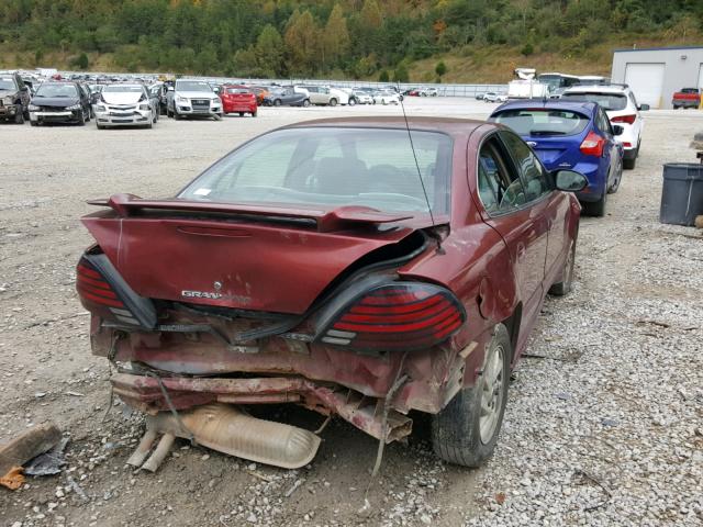 1G2NF52E43C178589 - 2003 PONTIAC GRAND AM S RED photo 4