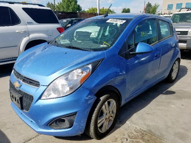 KL8CB6S92EC443643 - 2014 CHEVROLET SPARK LS BLUE photo 2