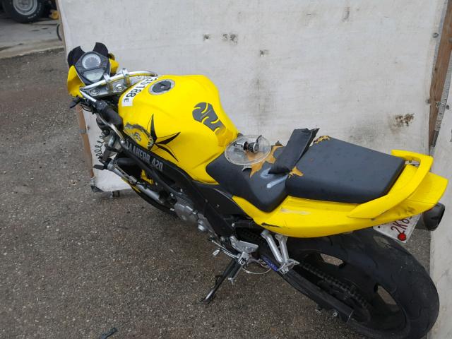 JS1VP53A352101932 - 2005 SUZUKI SV650 YELLOW photo 3