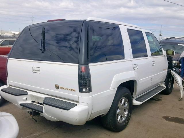 1GYEK13R4YR150727 - 2000 CADILLAC ESCALADE WHITE photo 4