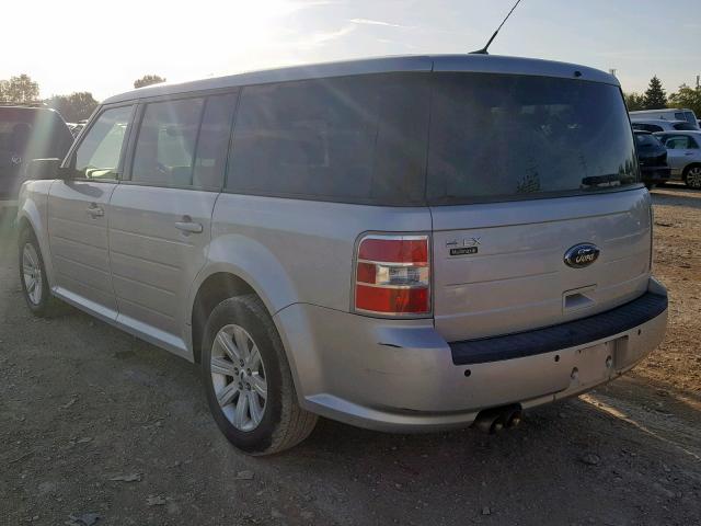 2FMGK5BC3BBD36056 - 2011 FORD FLEX SE SILVER photo 3