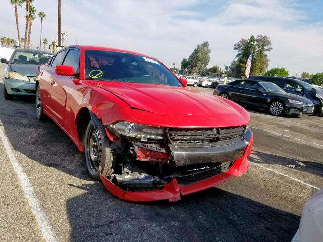 2C3CDXHG5GH328116 - 2016 DODGE CHARGER SX RED photo 1