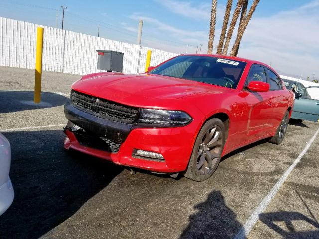 2C3CDXHG5GH328116 - 2016 DODGE CHARGER SX RED photo 2