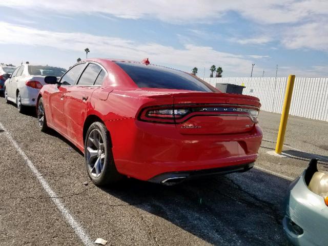 2C3CDXHG5GH328116 - 2016 DODGE CHARGER SX RED photo 3