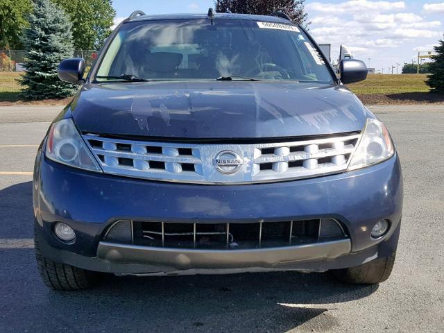 JN8AZ08W23W212066 - 2003 NISSAN MURANO SL BLUE photo 9