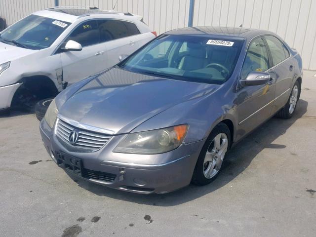 JH4KB16557C000594 - 2007 ACURA RL GRAY photo 2