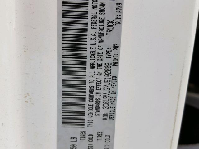 3C6URVJG7JE102802 - 2018 RAM PROMASTER 白色 照片 10