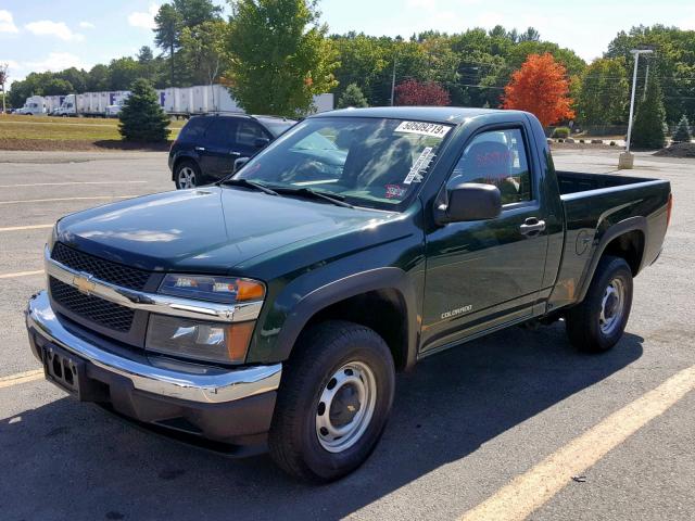 1GCDT148958133847 - 2005 CHEVROLET COLORADO GREEN photo 2