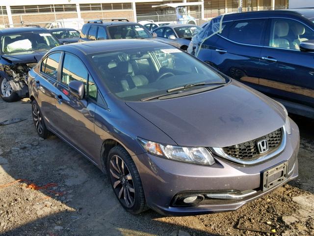 19XFB2F97FE048214 - 2015 HONDA CIVIC EXL 灰色 照片 1