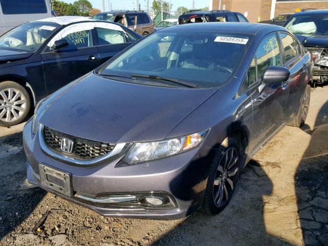 19XFB2F97FE048214 - 2015 HONDA CIVIC EXL 灰色 照片 2