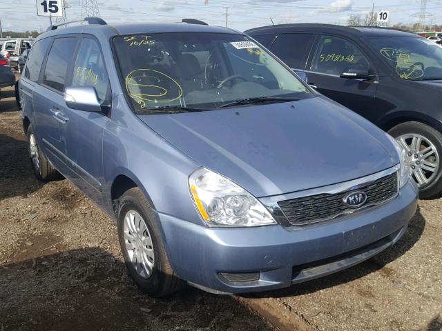 KNDMG4C72C6503656 - 2012 KIA SEDONA LX BLUE photo 1