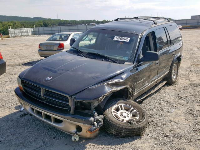 1B4HS28N81F528440 - 2001 DODGE DURANGO BLACK photo 2