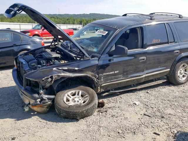 1B4HS28N81F528440 - 2001 DODGE DURANGO BLACK photo 9