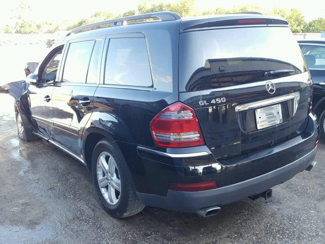 4JGBF71E07A132802 - 2007 MERCEDES-BENZ GL 450 4MA BLACK photo 3