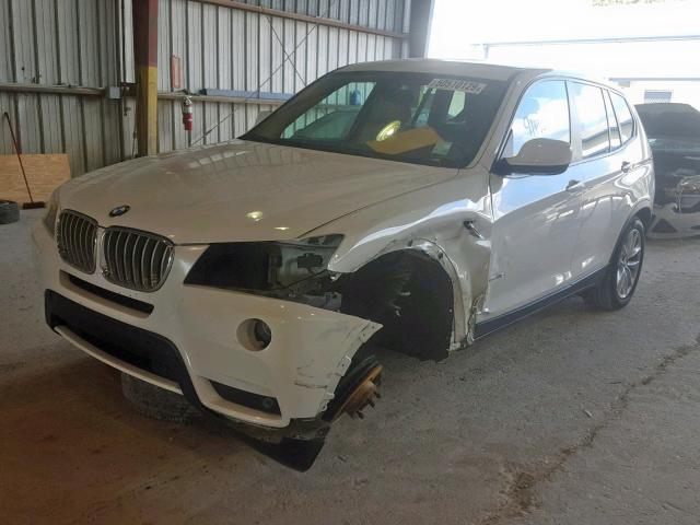 5UXWX9C51E0D26058 - 2014 BMW X3 XDRIVE2 WHITE photo 2