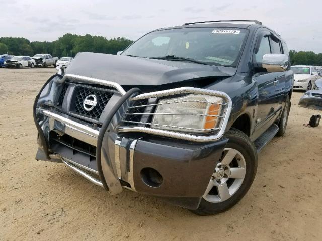 5N1AA08B16N727677 - 2006 NISSAN ARMADA SE GRAY photo 2