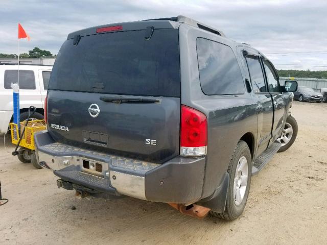 5N1AA08B16N727677 - 2006 NISSAN ARMADA SE GRAY photo 4