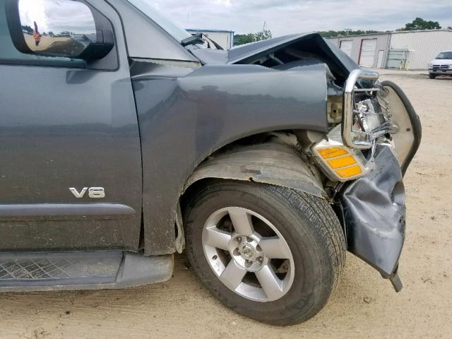 5N1AA08B16N727677 - 2006 NISSAN ARMADA SE GRAY photo 9