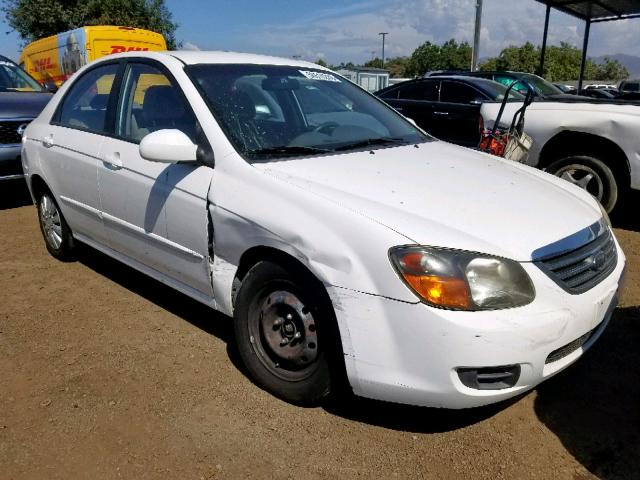 KNAFE222195668800 - 2009 KIA SPECTRA EX WHITE photo 1