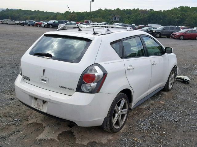 5Y2SM67059Z464397 - 2009 PONTIAC VIBE WHITE photo 4