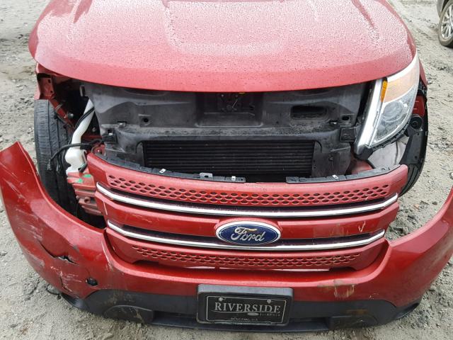 1FM5K7F90DGB86517 - 2013 FORD EXPLORER L RED photo 9