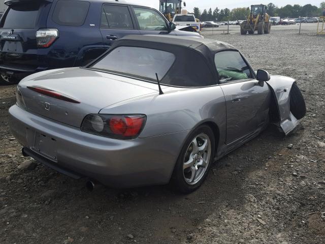 JHMAP1144YT008585 - 2000 HONDA S2000 SILVER photo 4