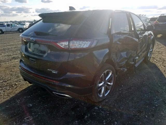 2FMTK4AP0FBB56018 - 2015 FORD EDGE SPORT BLACK photo 4