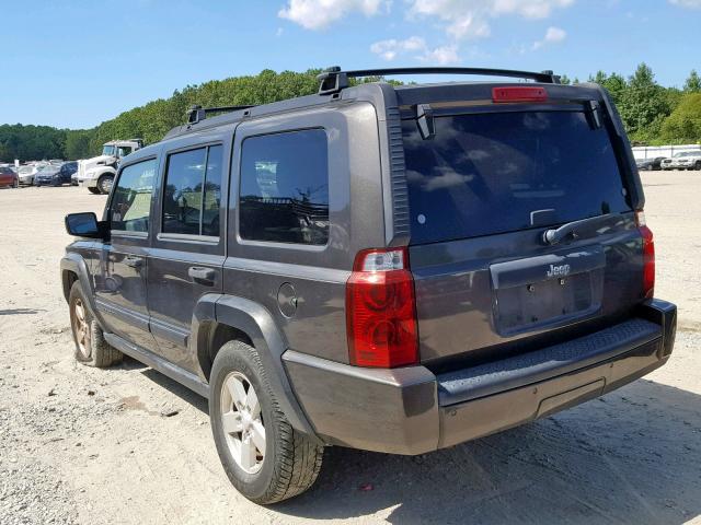 1J8HH48N16C130081 - 2006 JEEP COMMANDER ნაცრისფერი ფოტო 3