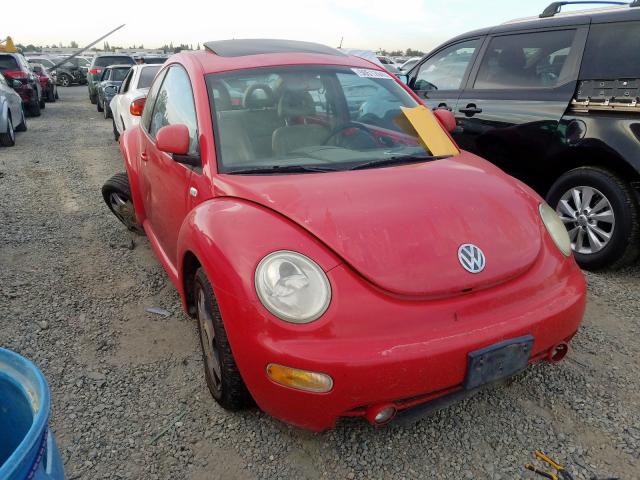 3VWCD21C0YM486398 - 2000 VOLKSWAGEN NEW BEETLE წითელი ფოტო 1