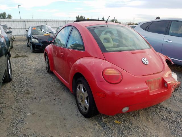 3VWCD21C0YM486398 - 2000 VOLKSWAGEN NEW BEETLE წითელი ფოტო 3