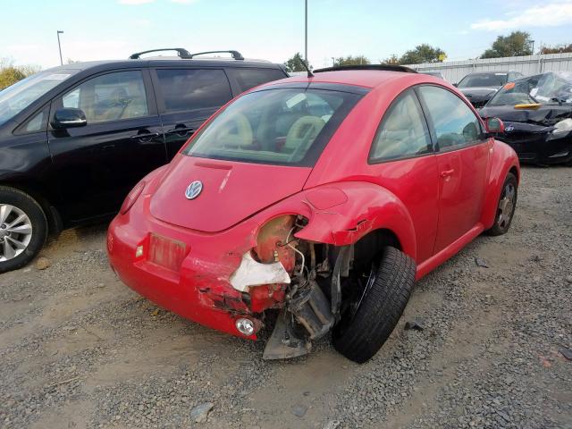 3VWCD21C0YM486398 - 2000 VOLKSWAGEN NEW BEETLE წითელი ფოტო 4