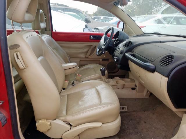 3VWCD21C0YM486398 - 2000 VOLKSWAGEN NEW BEETLE წითელი ფოტო 5