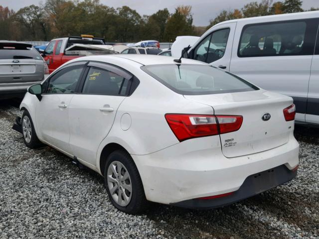 KNADM4A31G6660607 - 2016 KIA RIO LX WHITE photo 3