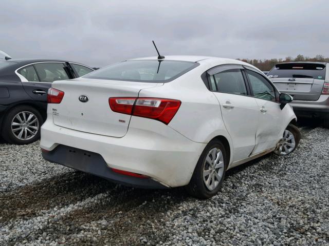 KNADM4A31G6660607 - 2016 KIA RIO LX WHITE photo 4