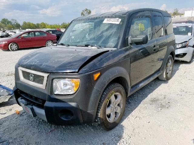 5J6YH28655L025797 - 2005 HONDA ELEMENT EX BLACK photo 2