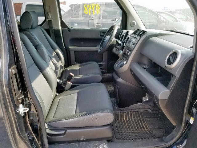 5J6YH28655L025797 - 2005 HONDA ELEMENT EX BLACK photo 5