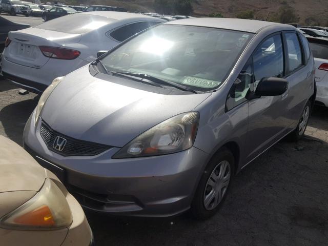 JHMGE8H22AS010733 - 2010 HONDA FIT GRAY photo 2