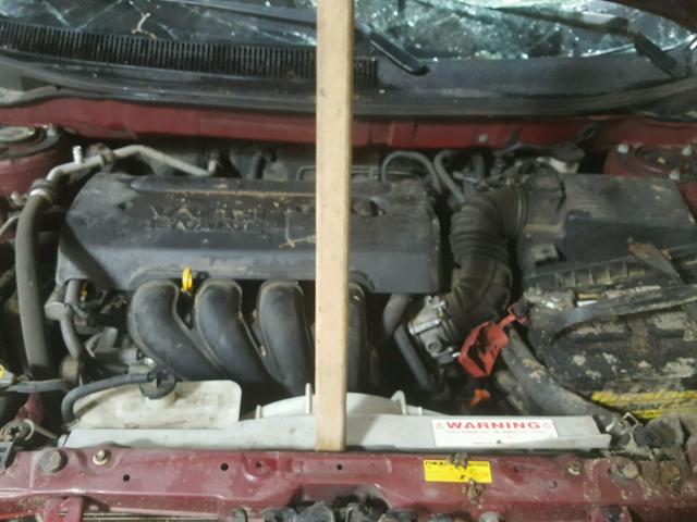 5Y2SL65836Z427825 - 2006 PONTIAC VIBE RED photo 7