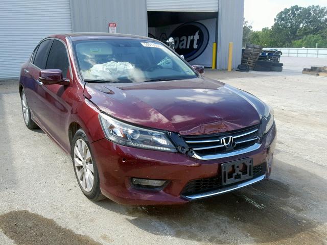 1HGCR2F88FA101609 - 2015 HONDA ACCORD EXL MAROON photo 1